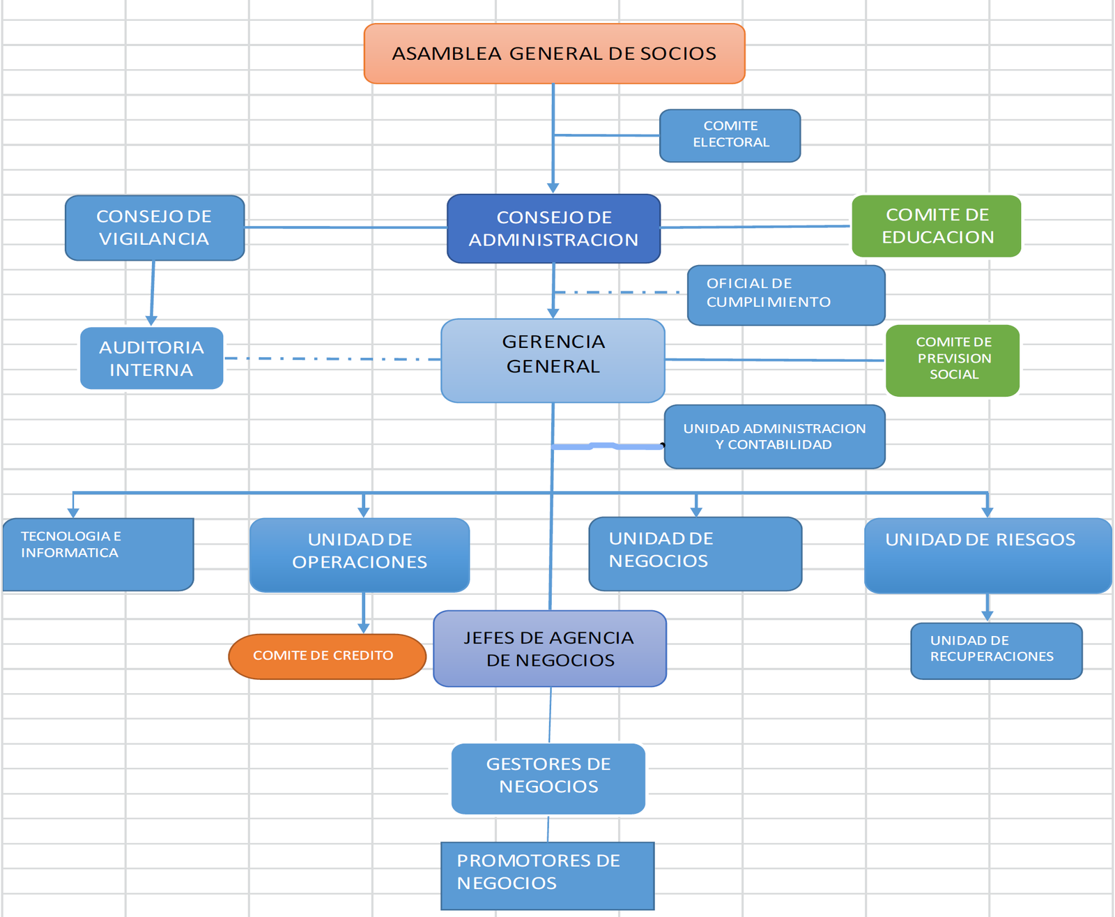 Organigrama COOPAC SAYARI